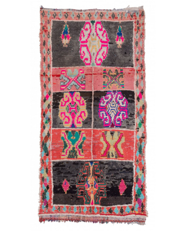 Maroko berberų kilimas Boucherouite 245 x 120 cm