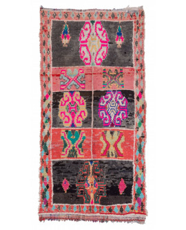 Maroko berberų kilimas Boucherouite 245 x 120 cm
