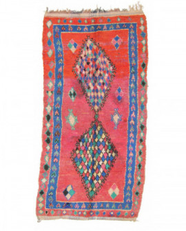 Maroko berberų kilimas Boucherouite 330 x 150 cm 