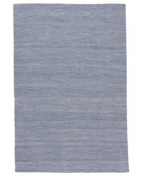 Vilnonis kilimas - Dhurry (metalo mėlyna) 