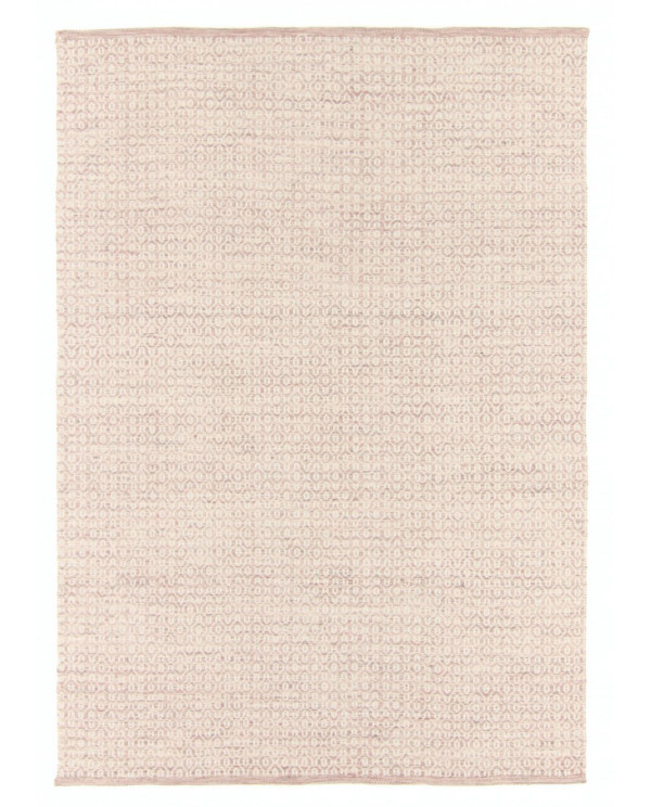 Vilnonis kilimas - Snowshill (rožinė/balta) 