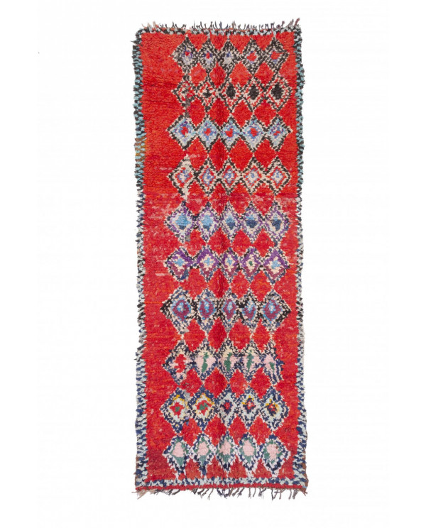 Maroko berberų kilimas Boucherouite 295 x 110 cm 