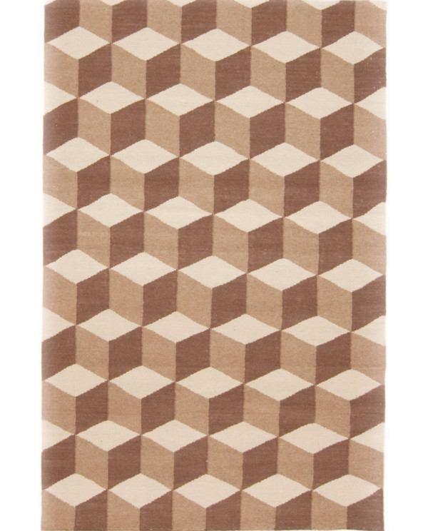 Vilnonis kilimas - Floriáda (smėlio/ruda) 
