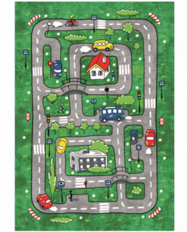 Vaikiškas kilimas - Village Road (žalia) 