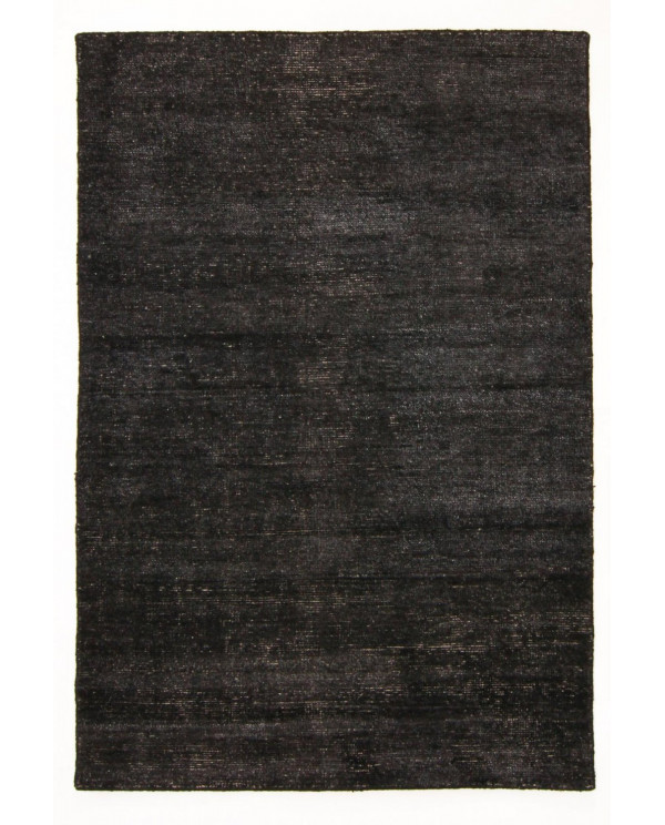 Bambuko šilko kilimas - Faliraki (juoda) 