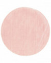 Apvalus kilimas - Perdirbtas kilimas su viskoze (rožinė) 