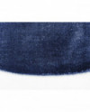 Apvalus kilimas - Perdirbtas kilimas su viskoze (mėlyna)
