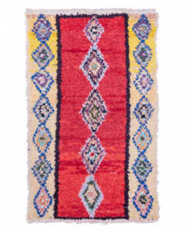 Maroko berberų kilimas Boucherouite 205 x 125 cm 