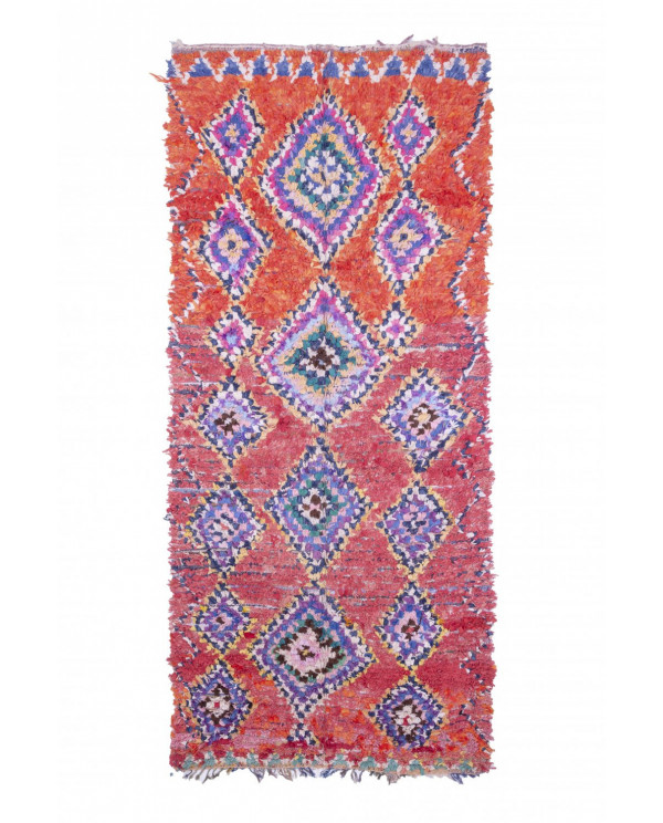 Maroko berberų kilimas Boucherouite 315 x 135 cm 