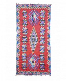 Maroko berberų kilimas Boucherouite 290 x 140 cm 