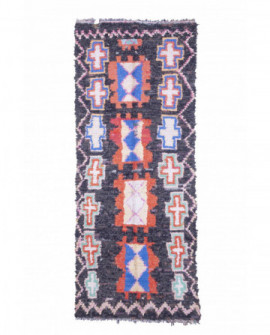 Maroko berberų kilimas Boucherouite 275 x 105 cm 