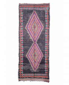 Maroko berberų kilimas Boucherouite 335 x 130 cm 