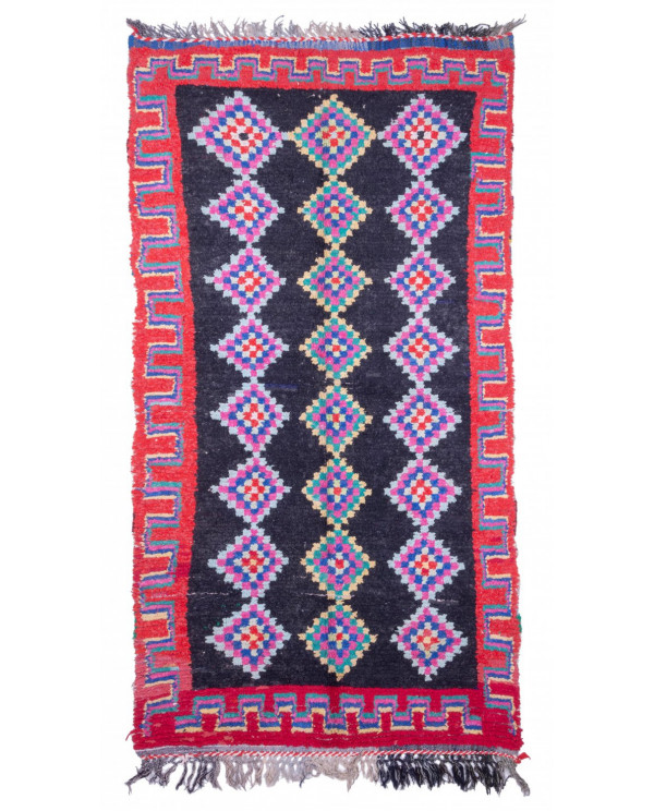 Maroko berberų kilimas Boucherouite 305 x 155 cm 