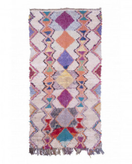 Maroko berberų kilimas Boucherouite 265 x 135 cm 