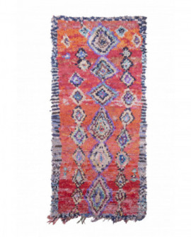 Maroko berberų kilimas Boucherouite 270 x 130 cm 